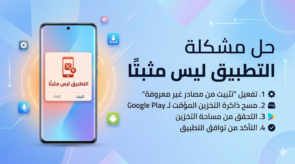 حل مشكلة التطبيق ليس مثبتا App Not Installed على هواتف اندرويد
